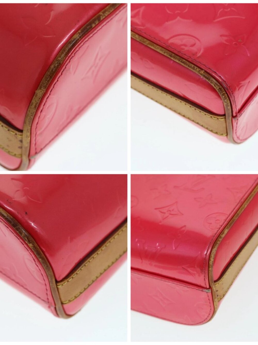 LOUIS VUITTON Monogram Vernis Sullivan Vertical Bag Pink - Picture 14 of 16